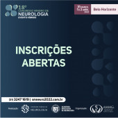 Inscrições abertas - 18º Congresso Mineiro de Neurologia
