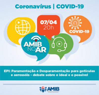AMIB no ar: EPI gotículas
